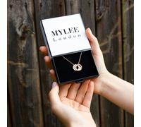 Mylee London Personalised Three Ring Rose Gold Necklace - No - 22"