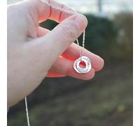 Mylee London Personalised Three Ring Silver Necklace - Yes - 24"