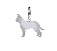 Mylee London Picardy Sheepdog Silhouette Silver Charm - Yes - Clip On Charm