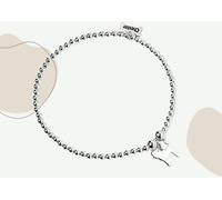 Mylee London Poodle Silhouette Silver Ball Bead Bracelet - Personalised - Yes - S - 16cm