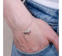 Mylee London Pug Chain Bracelet - Personalised - Sterling Silver - Yes