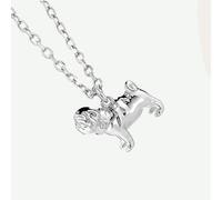 Mylee London Pug Silver Necklace - Personalised - Yes