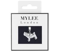 Mylee London Pug Silver Plated Charm - No - Slider Charm