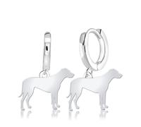 Mylee London Rhodesian Ridgeback Silhouette Silver Earrings - Yes - Huggie Hoop