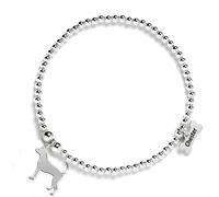 Mylee London Russian Toy Silhouette Silver Ball Bead Bracelet - Personalised - Yes