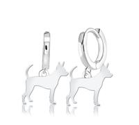 Mylee London Russian Toy Silhouette Silver Earrings - No - Huggie Hoop