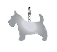 Mylee London Scottish Terrier Silhouette Silver Charm - Clip On Charm - Yes