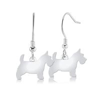 Mylee London Scottish Terrier Silhouette Silver Earrings - Yes - Hook