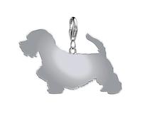 Mylee London Sealyham Terrier Silhouette Silver Charm - Clip On Charm - No