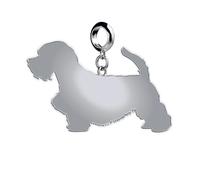 Mylee London Sealyham Terrier Silhouette Silver Charm - Slider Charm - No