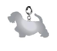 Mylee London Sealyham Terrier Silhouette Silver Charm - Slider Charm - Yes