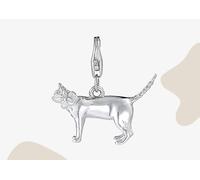 Mylee London Short-Haired Cat Silver Charm - Clip On Charm - No