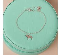 Mylee London Silhouette Dog Chain Bracelet - Personalised - Sterling Silver - No - Staffordshire Bull Terrier - Staffordshire Bull Terrier