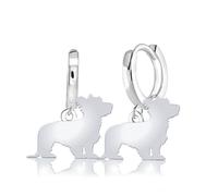 Mylee London Skye Terrier Silhouette Silver Earrings - No - Huggie Hoop