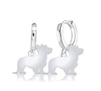 Mylee London Skye Terrier Silhouette Silver Earrings - Yes - Huggie Hoop
