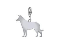 Mylee London Smooth Collie Silhouette Silver Charm - Yes - Clip On Charm