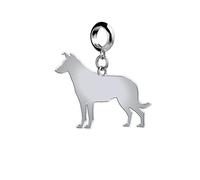 Mylee London Smooth Collie Silhouette Silver Charm - Yes - Slider Charm