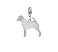 Mylee London Smooth Fox Terrier Silhouette Silver Charm - Clip On Charm - No