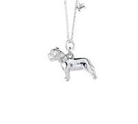 Mylee London Staffordshire Bull Terrier Silver Necklace - Personalised - No