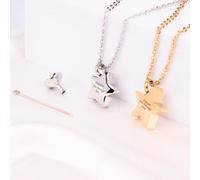 Mylee London Star Pet Ashes Necklace - Personalised - Gold - No