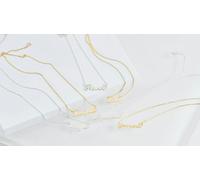 Mylee London Star Sign Silver Necklace - Sterling Silver with 14K Gold Plating - Libra - No