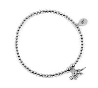 Mylee London Stegosaurus Dinosaur on Silver Ball Bead Bracelet - No - Child