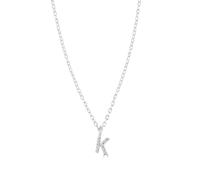 Mylee London Sterling Silver Crystal Initial Necklace - No - K