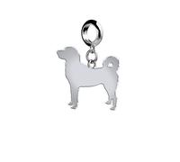 Mylee London Turkish Kangal Dog Silhouette Silver Charm - Yes - Slider Charm