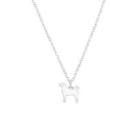 Mylee London Turkish Kangal Dog Silhouette Silver Necklace - Personalised - No
