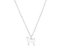 Mylee London Turkish Kangal Dog Silhouette Silver Necklace - Personalised - Yes