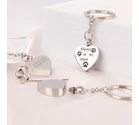 Mylee London Urn Keyring for Pet Cremation Ashes - Personalised - Yes - Paw Print