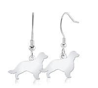 Mylee London Welsh Springer Spaniel Silhouette Silver Earrings - Yes - Hook