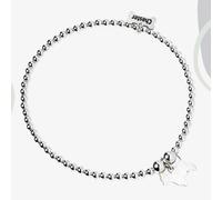 Mylee London Westie Silhouette Silver Ball Bead Bracelet - Personalised - No - L - 20cm