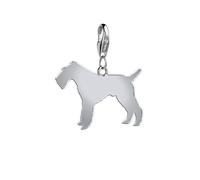 Mylee London Wire Fox Terrier Silhouette Silver Charm - Clip On Charm - No