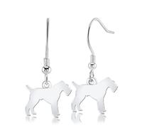 Mylee London Wire Fox Terrier Silhouette Silver Earrings - Yes - Hook
