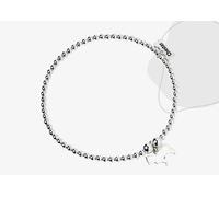 Mylee London Yorkshire Terrier Silhouette Silver Ball Bead Bracelet - Personalised - Yes - L - 20cm