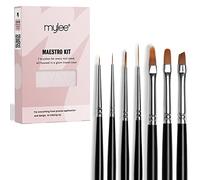 Mylee Maestro Nail Brush Kit, 7x Brushes Design for Gel Nail Art & Polish