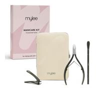 Mylee Manicare Kit ? Three Professional, Sleek, Matte Black, Stainless Steel, Salon-Quality Nail Tools In One Stylish Case ? Includes Cuticle Nippers,