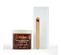Mylee Microwaveable Soft Wax Kit 450g - Water Rinse Formula, No Sticky Resi