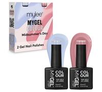 Mylee Gel Nail Polish Duo Colour Set 2x10ml [Midsummer's Day] UV/LED Soak-Off Nail Art Manicure Pedicure for Professional, Salon & Home Use - Long Lasting & Easy to Apply