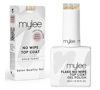 Mylee Nail Gel Polish Flake No-Wipe Top Coat 15ml, UV/LED Soak-Off Nail Art