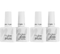 Mylee Nail Gel Polish No-Wipe Top & Base 2x10ml (Pack of 2)