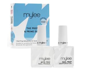 Mylee Nail Prep & Prime Duo - Dehydrator & Acid-Free Primer for Gel Nails - Boosts Adhesion, Prevents Lifting & Chipping - Salon-Quality Prep for Long-Lasting, Chip-Free Gel Manicures