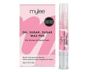 MYLEE Oh, Sugar, Sugar Wax Pen + 20x Waxing Strips - Professional No-heat Formula Waxing, Precision Wand, Ideal for Removing Unwanted Hair on Body, Face, & Bikini Line, Vegan Cruelty-Free, Pack of 1