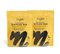 Mylee Professional Stripless Hard Wax Beads 500g, Stripless Depilatory Waxing Pellets Solid Film Beans, Painless Gentle Hair Removal of Full Body, Face & Bikini Line, (Charcoal & Green Tea Pack of 2)
