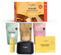 Mylee Strip Off Hard Wax Kit - Hair Removal Set with Digital Wax Heater