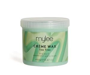 Mylee Tea Tree Soft Creme Wax for Sensitive Skin 450g, Wax Heater Friendly, Ideal for All Body Area Stubborn Coarse Hair Removal