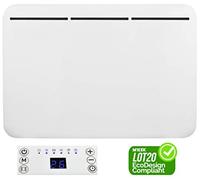 MYLEK 1.5kW Electric Panel Heater - Wall Mounted Or Freestanding, Programmable Thermostat And Timer, Eco Energy Efficient, Lot 20 ERP Compliant, Bathroom Safe IP24 Electric Radiator (1500W)