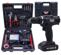 MYLEK 18 V Cordless Drill & Accessory Set with Storage Case - Black, Black