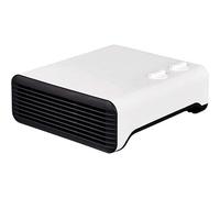 Mylek 1800W Electric Flat Fan Heater Portable Adjustable Thermostat 2 Heat Settings